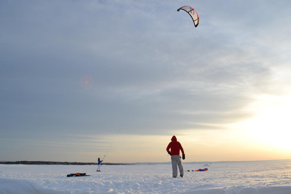 Kite avec harnais 